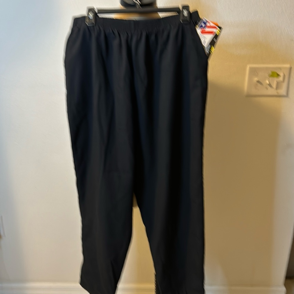 Cricket Lane black pants stretch waist NWT avg 10 Bee-tween the lines 2 pockets